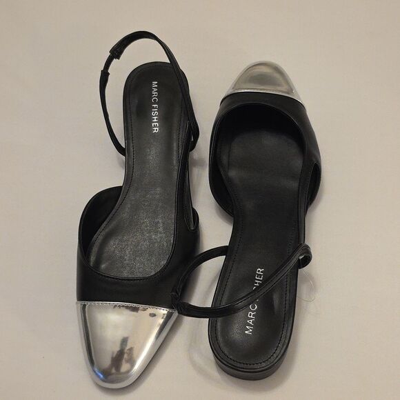 BRAND NEW MARC FISHER DELA CLOSED TOE SLINGBACK DRESS FLATS R3 - Picture 1 of 15